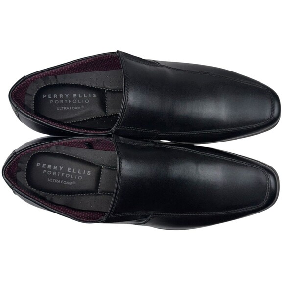 Perry Ellis Size 9 Loafer Dress Shoes Business Portfolio Ultra Foam Pablo Black main image 6